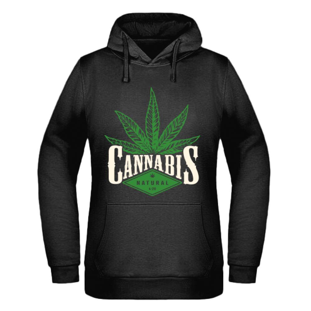 Cannabis Natural bluza damska z kapturem