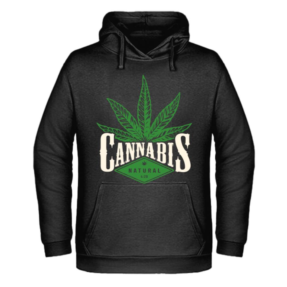 Cannabis Natural bluza męska z kapturem
