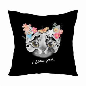 Cat I Love You Białe