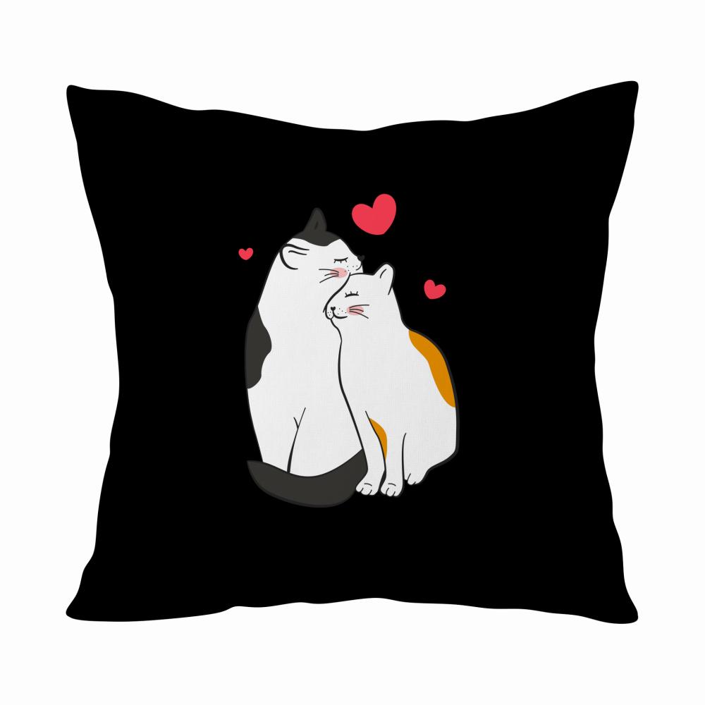 Chcę z Tobą spędzić 9 żyć poduszka kolor zielony