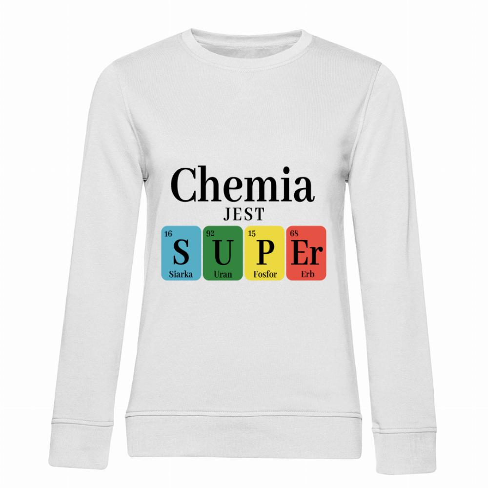 Chemia jest SUPEr bluza damska bez kaptura