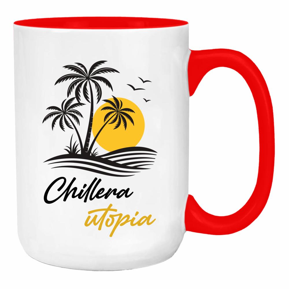 Chillera Utopia duży kubek ucho kolor kolor red