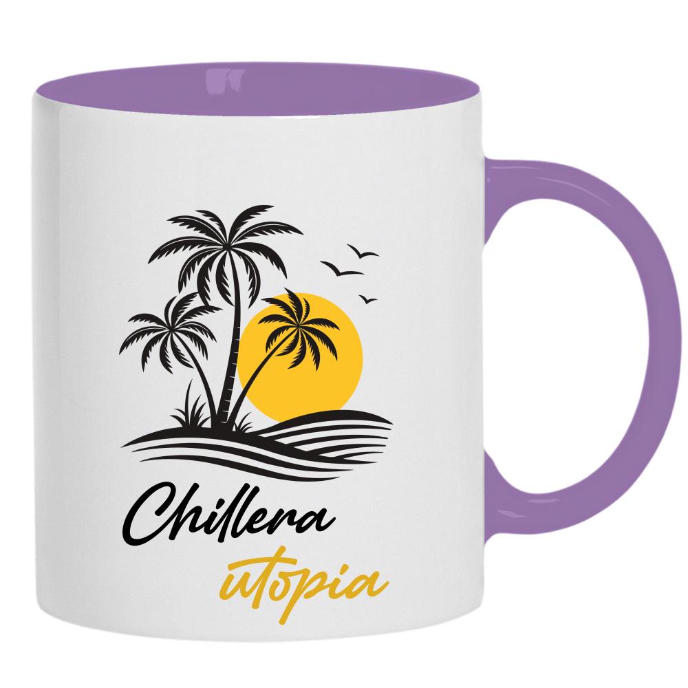 Chillera Utopia kubek ucho kolor kolor jasnofioletowy