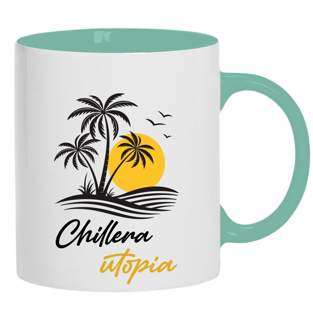Chillera Utopia kubek ucho kolor kolor miętowo zielony