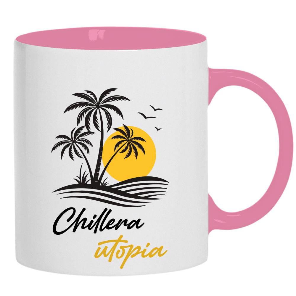 Chillera Utopia kubek ucho kolor kolor różowy