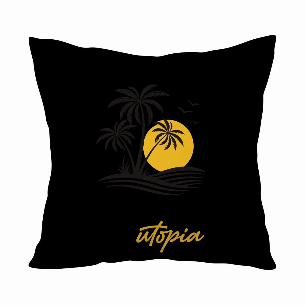 Chillera Utopia poduszka kolor czarnyy