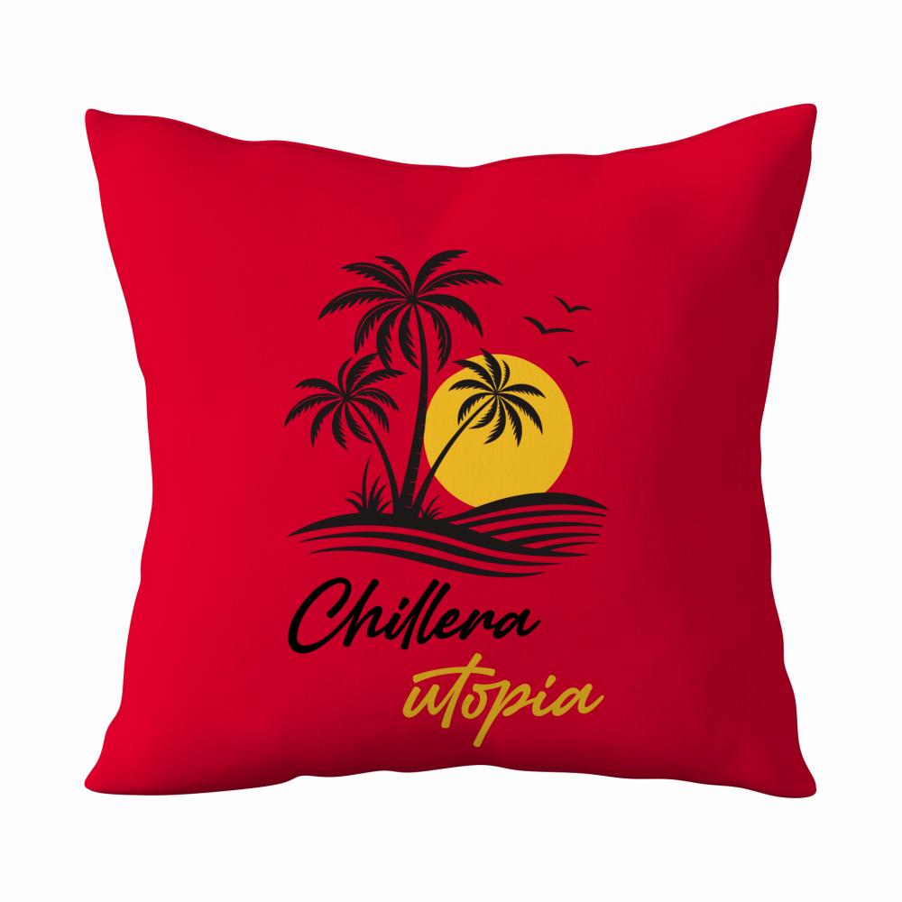 Chillera Utopia poduszka kolor czerwony