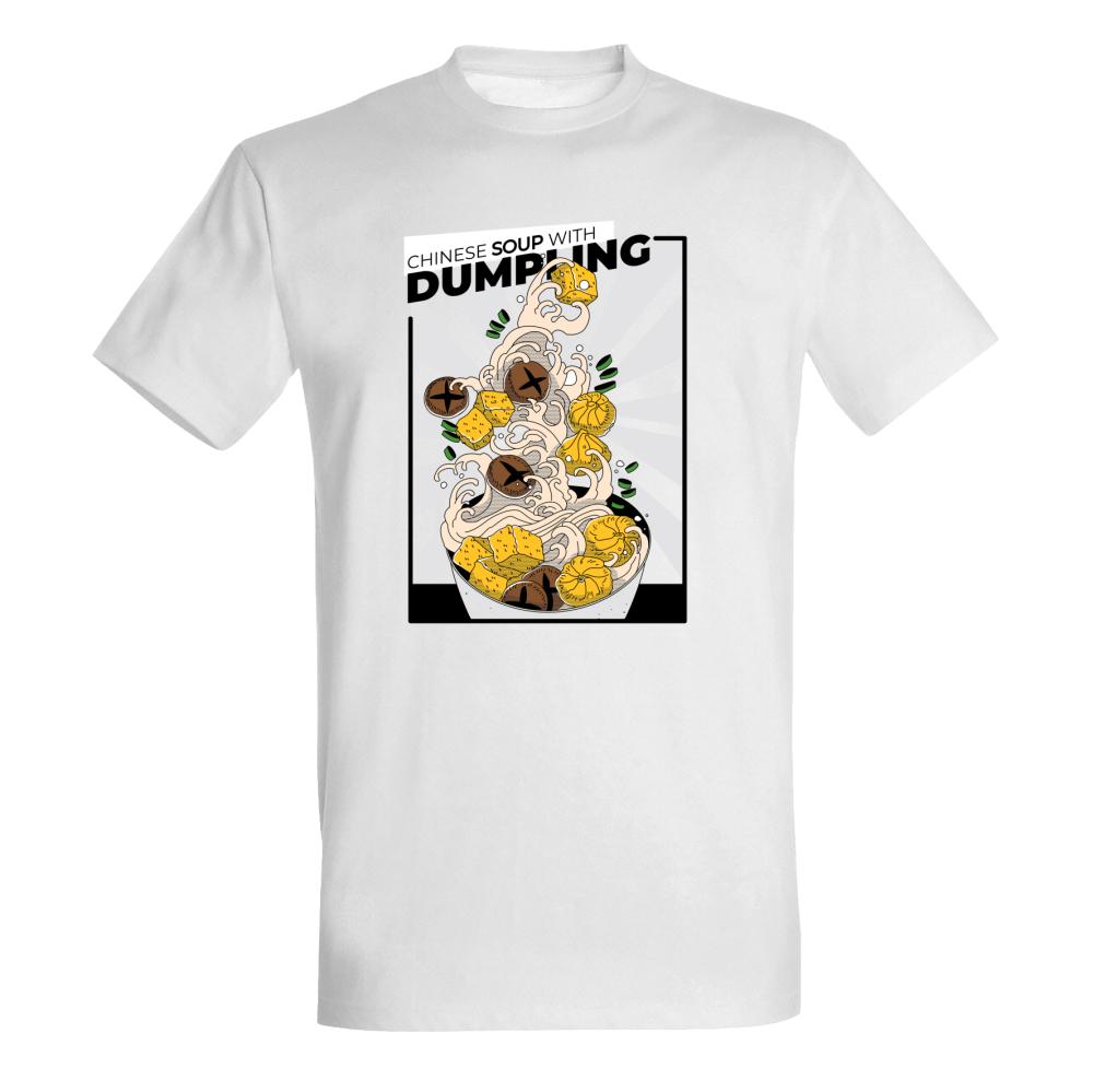 Chinese Soup with Dumpling koszulka męska