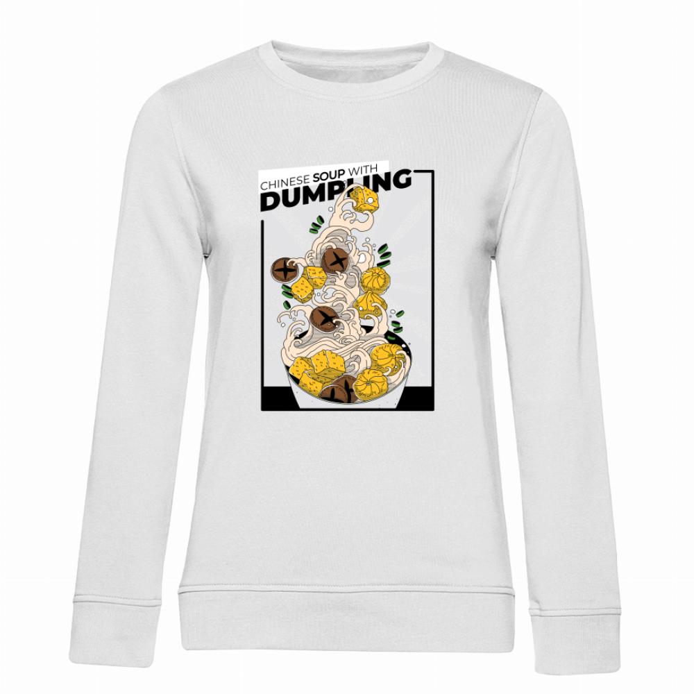 Chinese Soup with Dumpling bluza damska bez kaptura