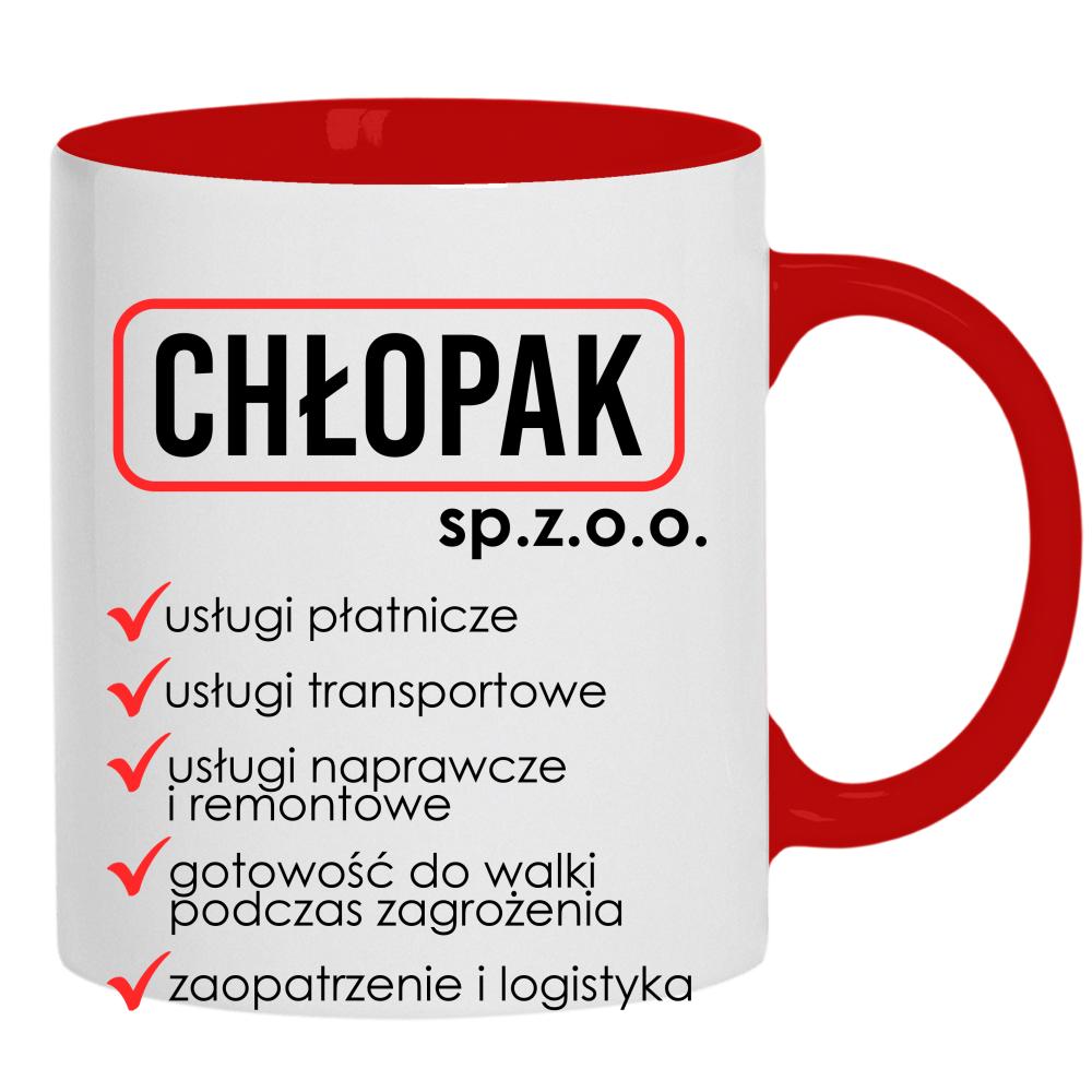CHŁOPAK sp. z o.o kubek ucho kolor