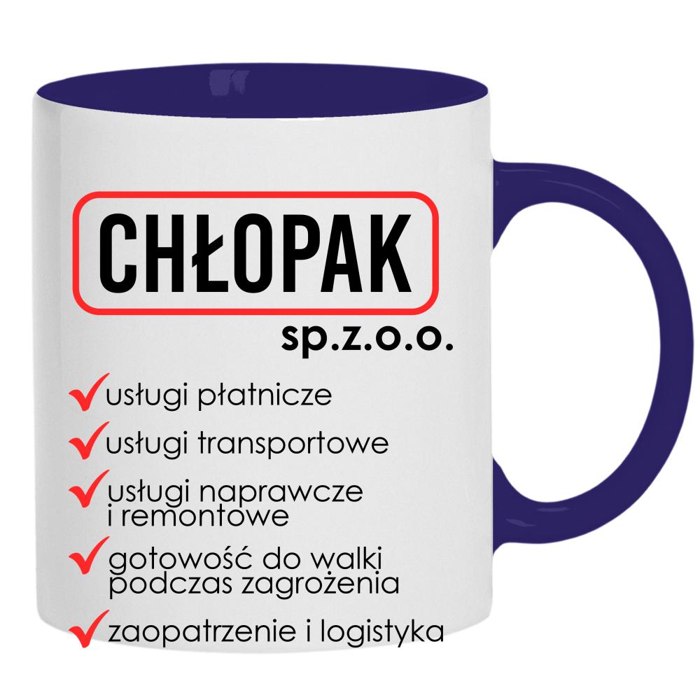 CHŁOPAK sp. z o.o kubek ucho kolor kolor navy