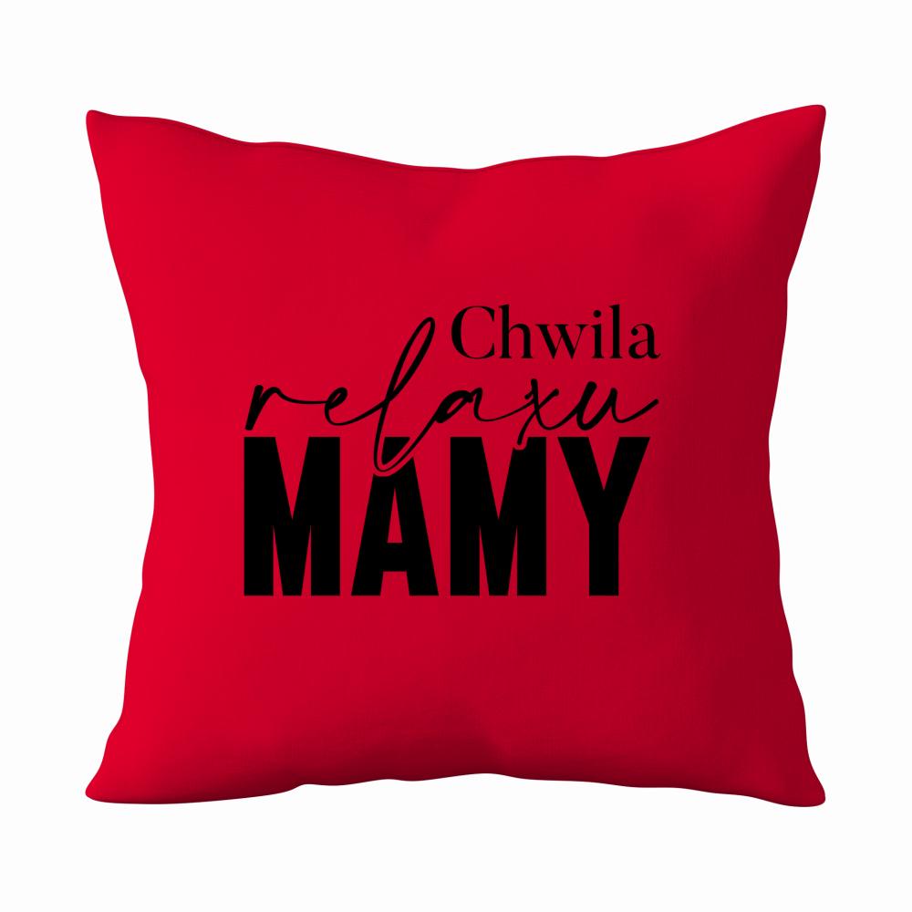 Chwila relaxu Mamy poduszka kolor czerwony