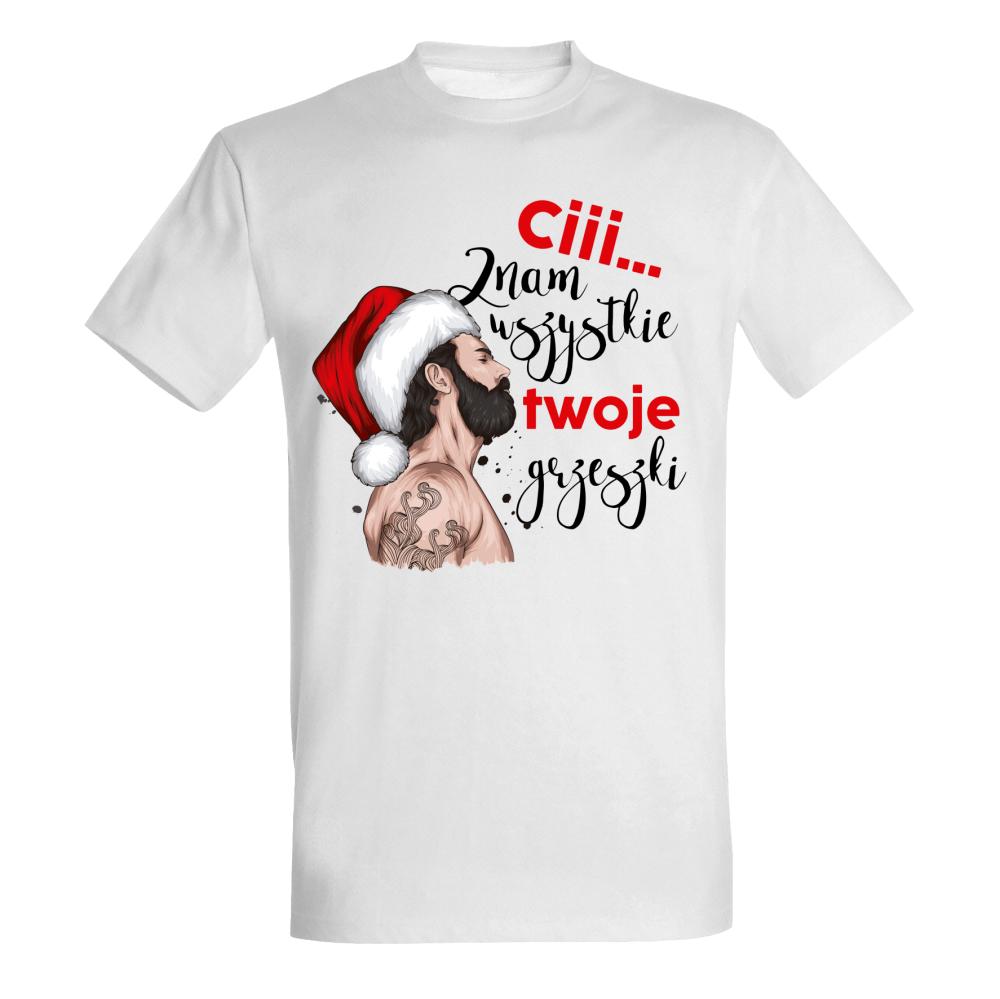 Ci… znam wszystkie twoje grzeszki koszulka męska