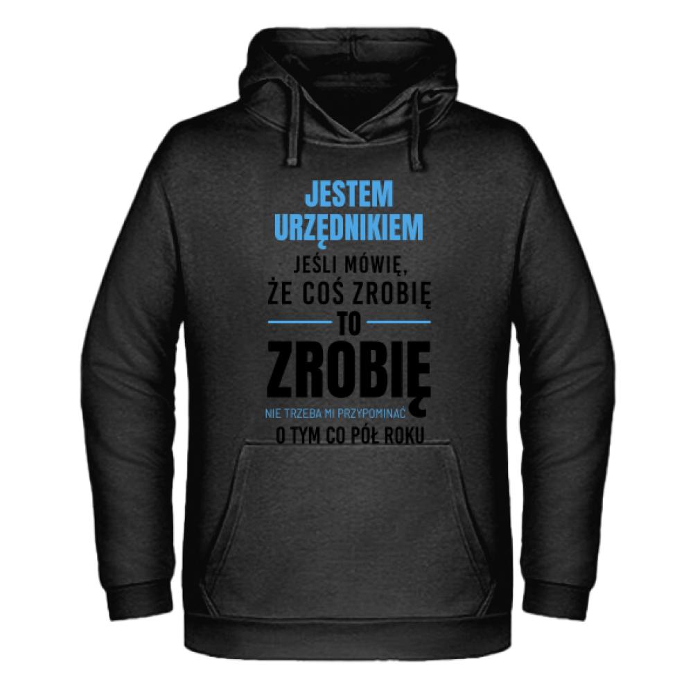 Cierpliwość, precyzja i… szczypta ironii bluza męska z kapturem kolor czerwony latte