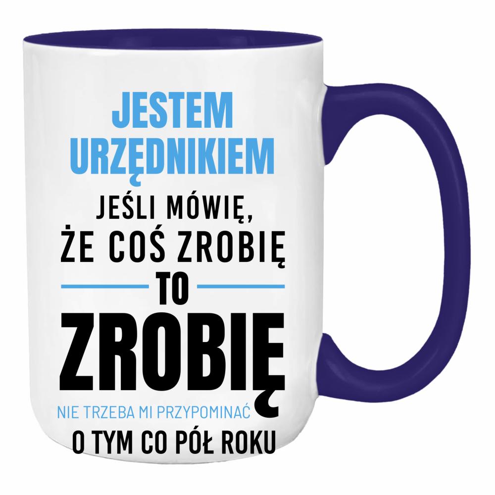 Cierpliwość, precyzja i… szczypta ironii duży kubek ucho kolor kolor navy