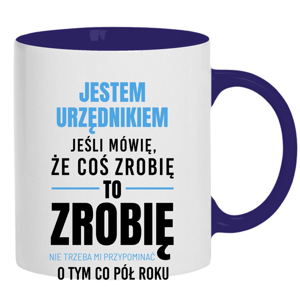Cierpliwość, precyzja i… szczypta ironii kubek ucho kolor kolor navy