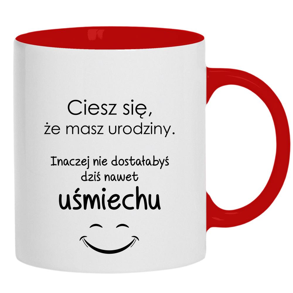 Ciesz się, że masz urodziny kubek ucho kolor