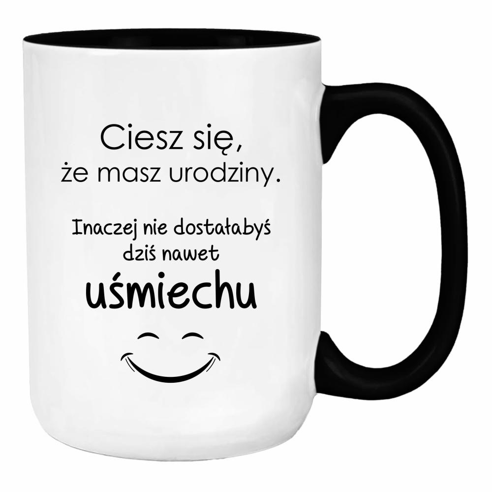 Ciesz się, że masz urodziny duży kubek ucho kolor kolor zielony