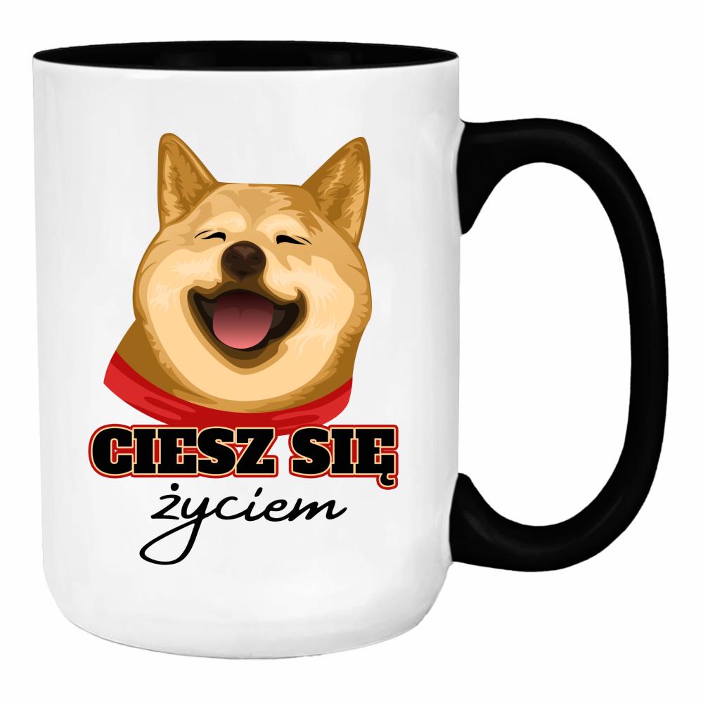 Ciesz się życiem duży kubek ucho kolor