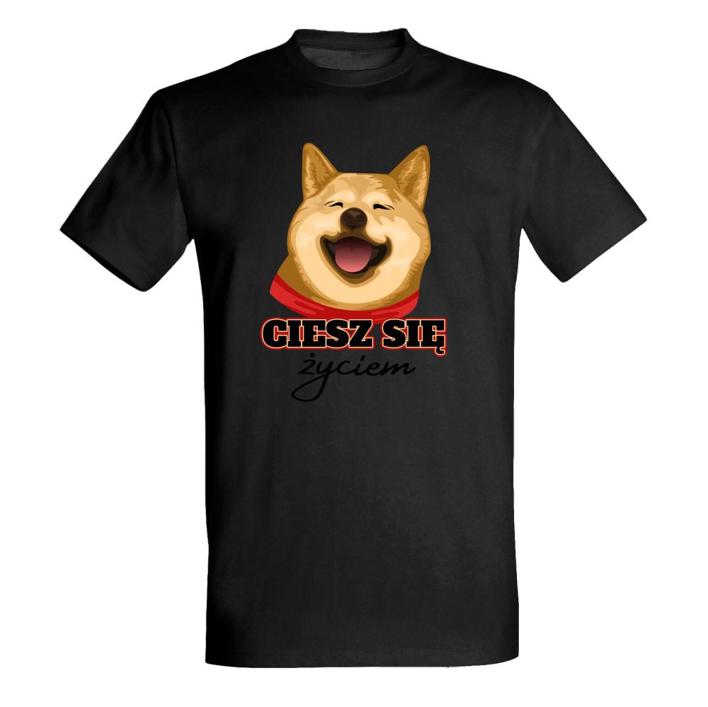 Ciesz się życiem koszulka męska
