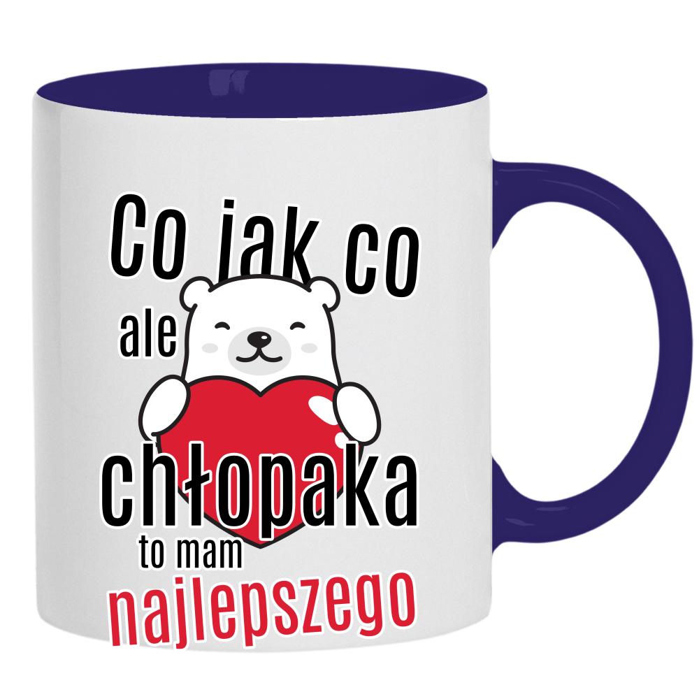 Co jak co, ale chłopaka to mam najlepszego kubek ucho kolor kolor navy
