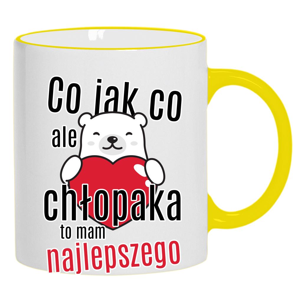 Co jak co, ale chłopaka to mam najlepszego kubek żółty uchwyt i rant kolor czarny
