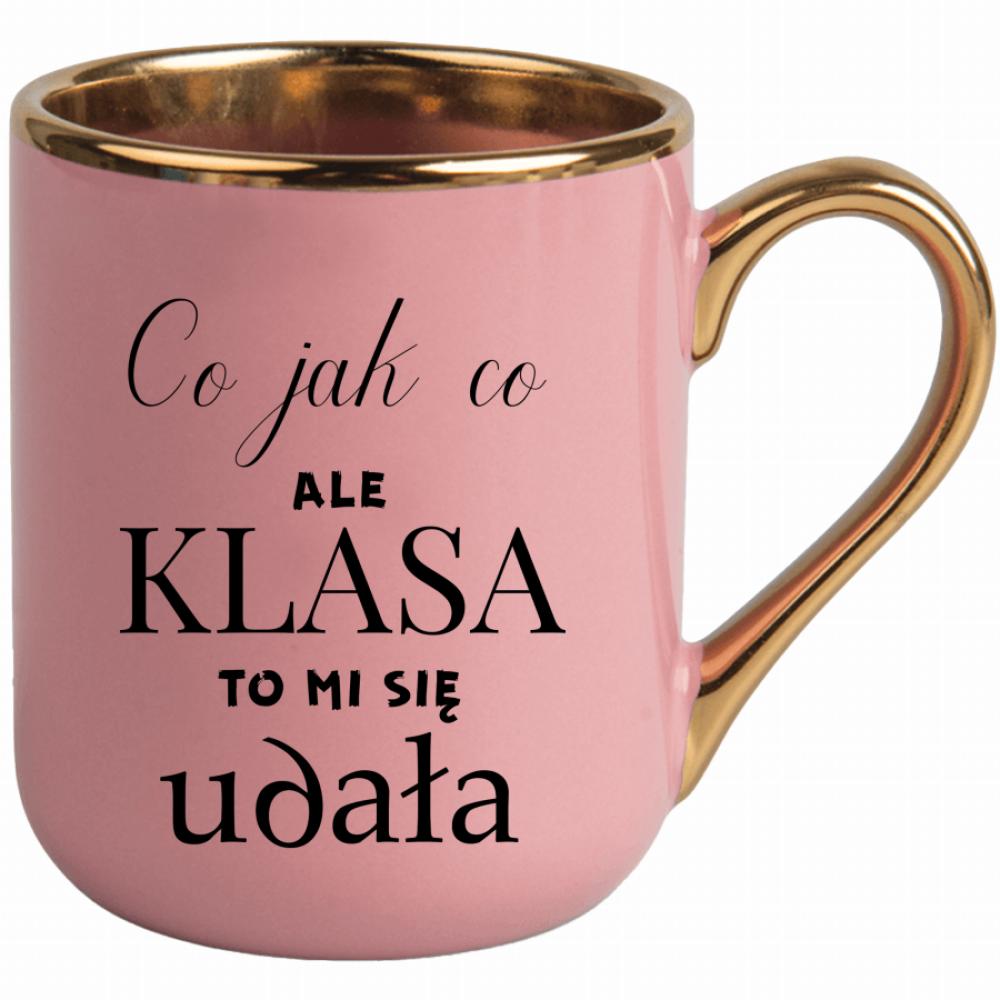 Co jak co, ale klasa to mi się udała kubek elegant różowy