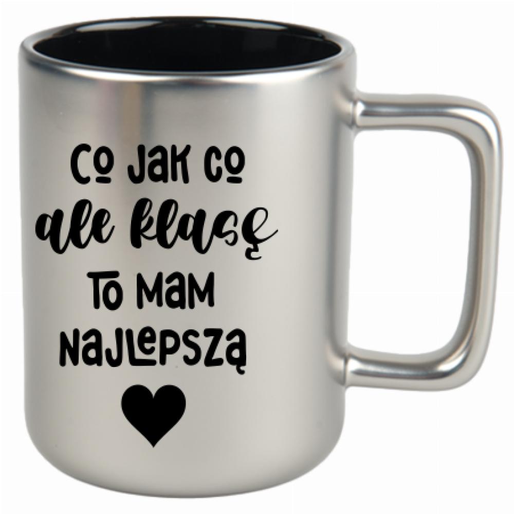 Co jak co, ale klasę to mam najlepszą kubek srebrny matowy