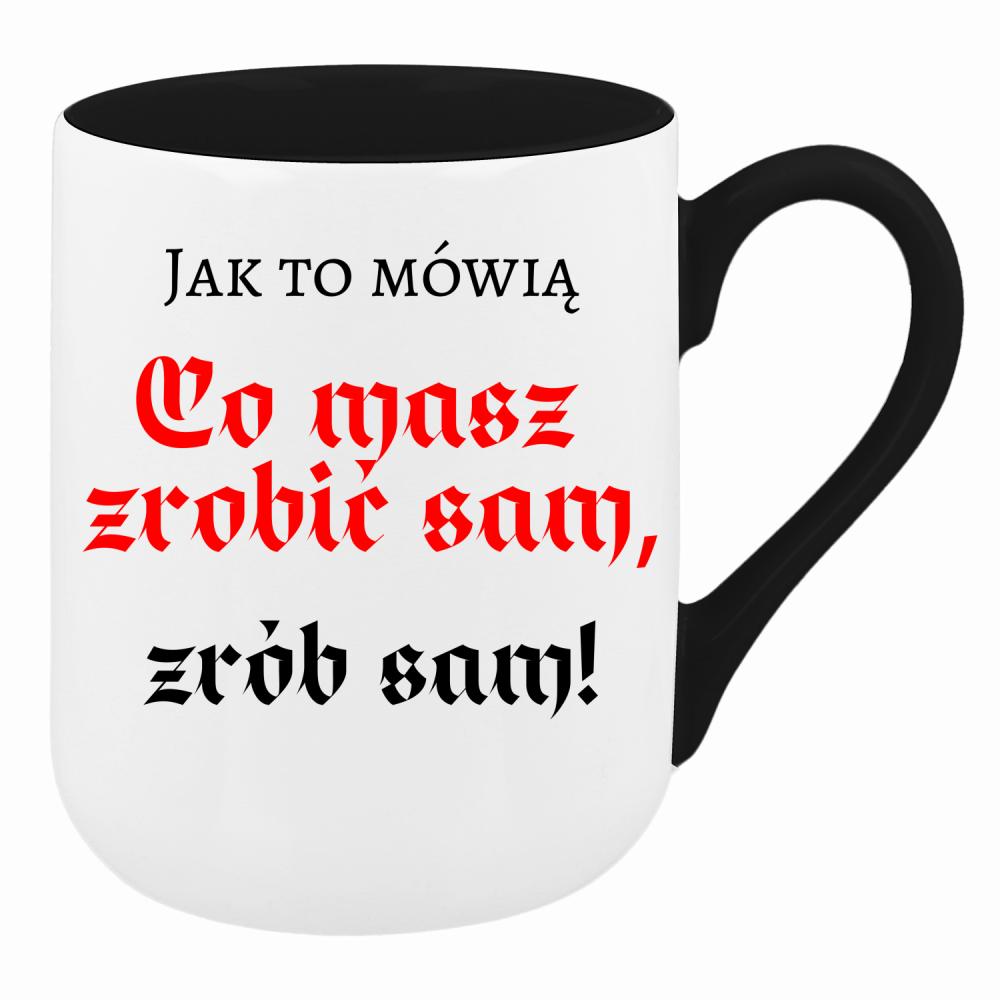 Co masz zrobić sam, zrób sam! kubek coffee kolor miętowo zielony