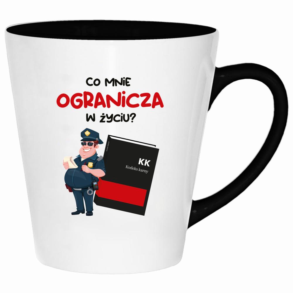 Co mnie ogranicza w życiu? kubek latte kolor czarny