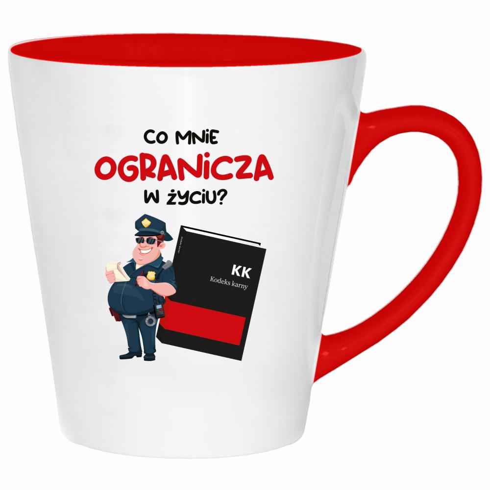 Co mnie ogranicza w życiu? kubek latte kolor czerwony latte