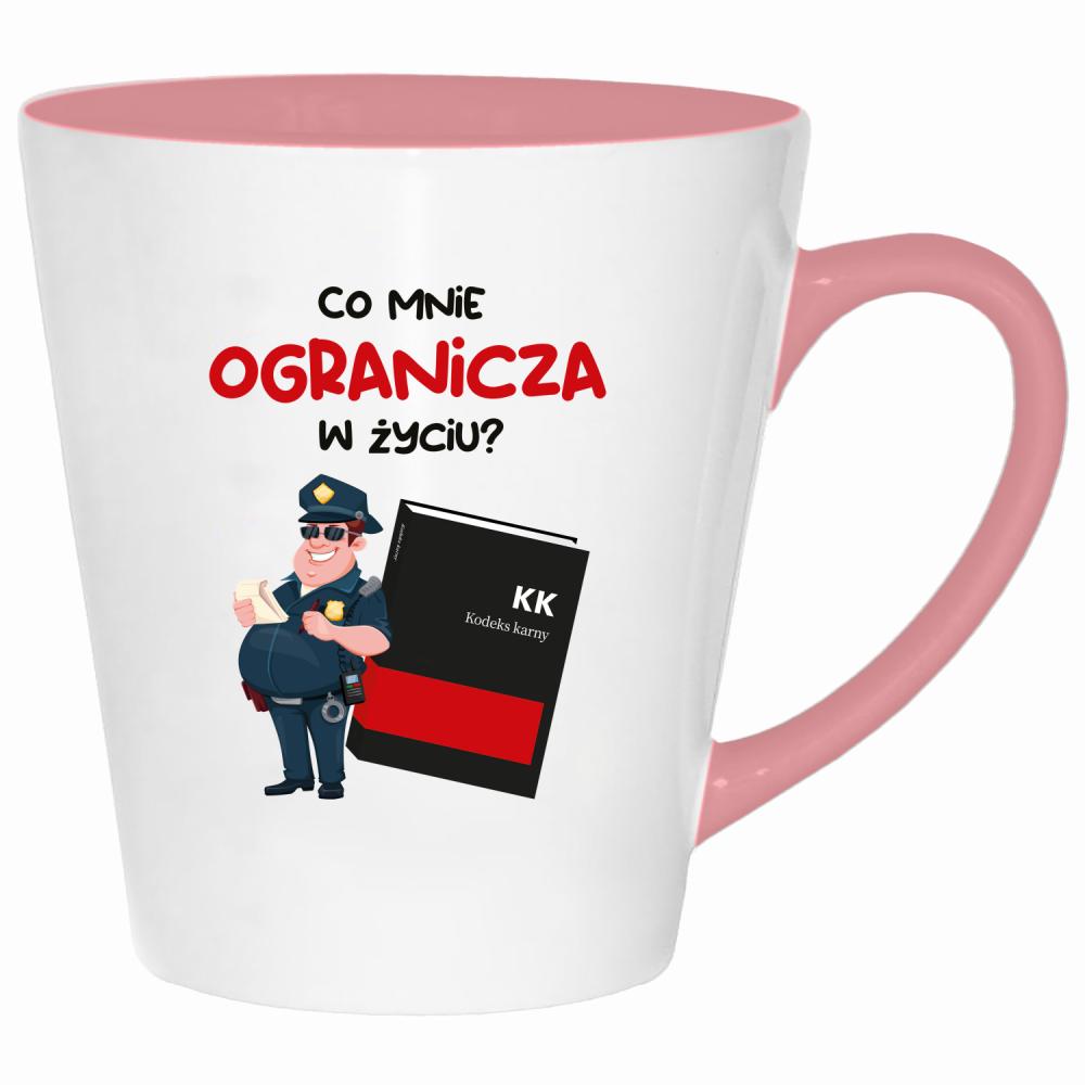 Co mnie ogranicza w życiu? kubek latte kolor pink