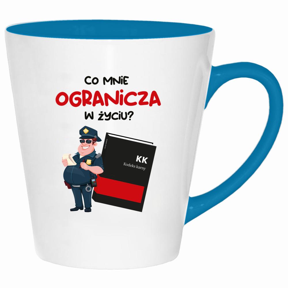 Co mnie ogranicza w życiu? kubek latte kolor turkus