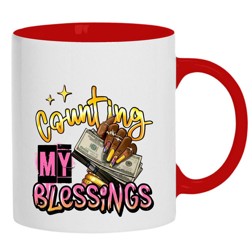 Counting My Blessings kubek ucho kolor