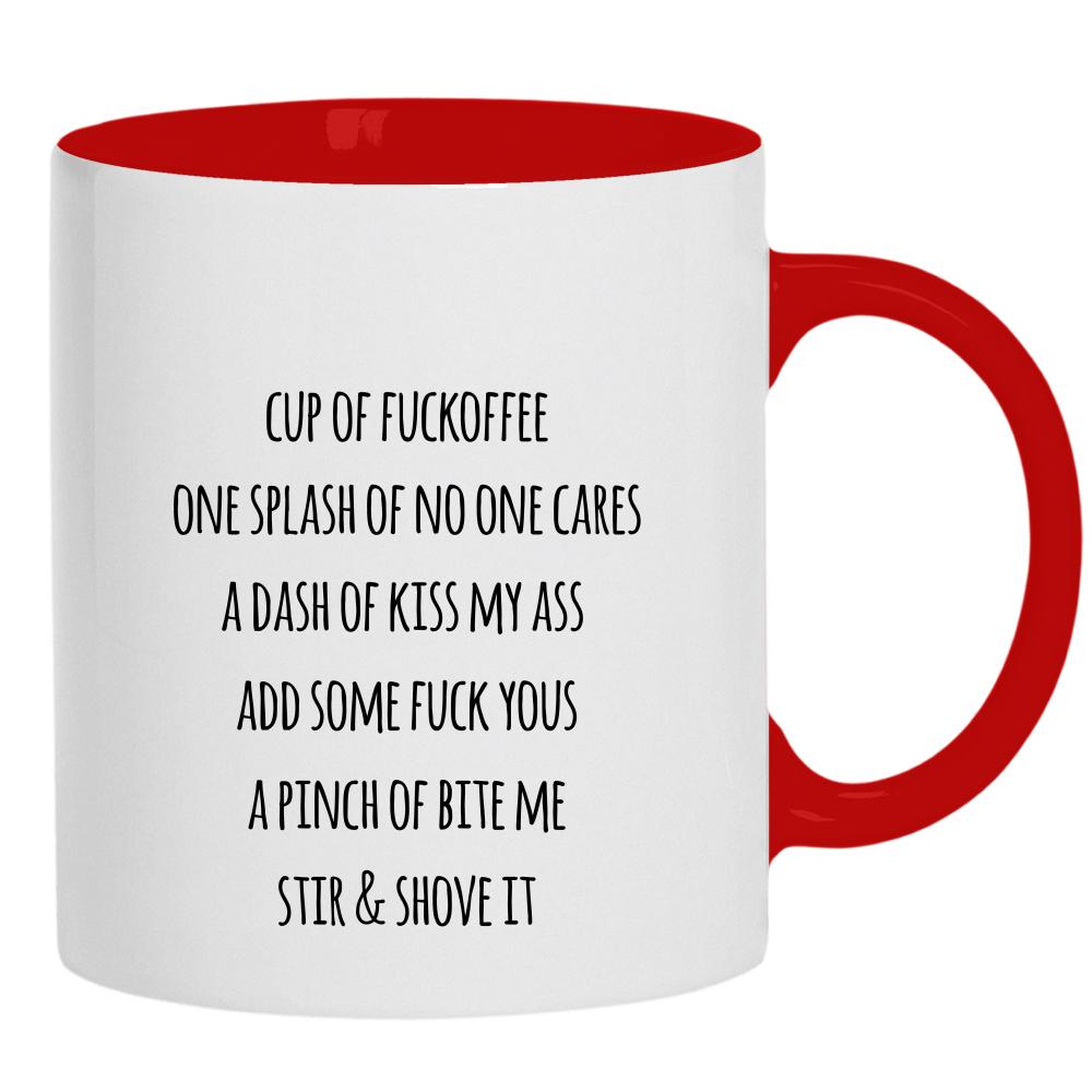 Cup of Fuckoffee kubek ucho kolor