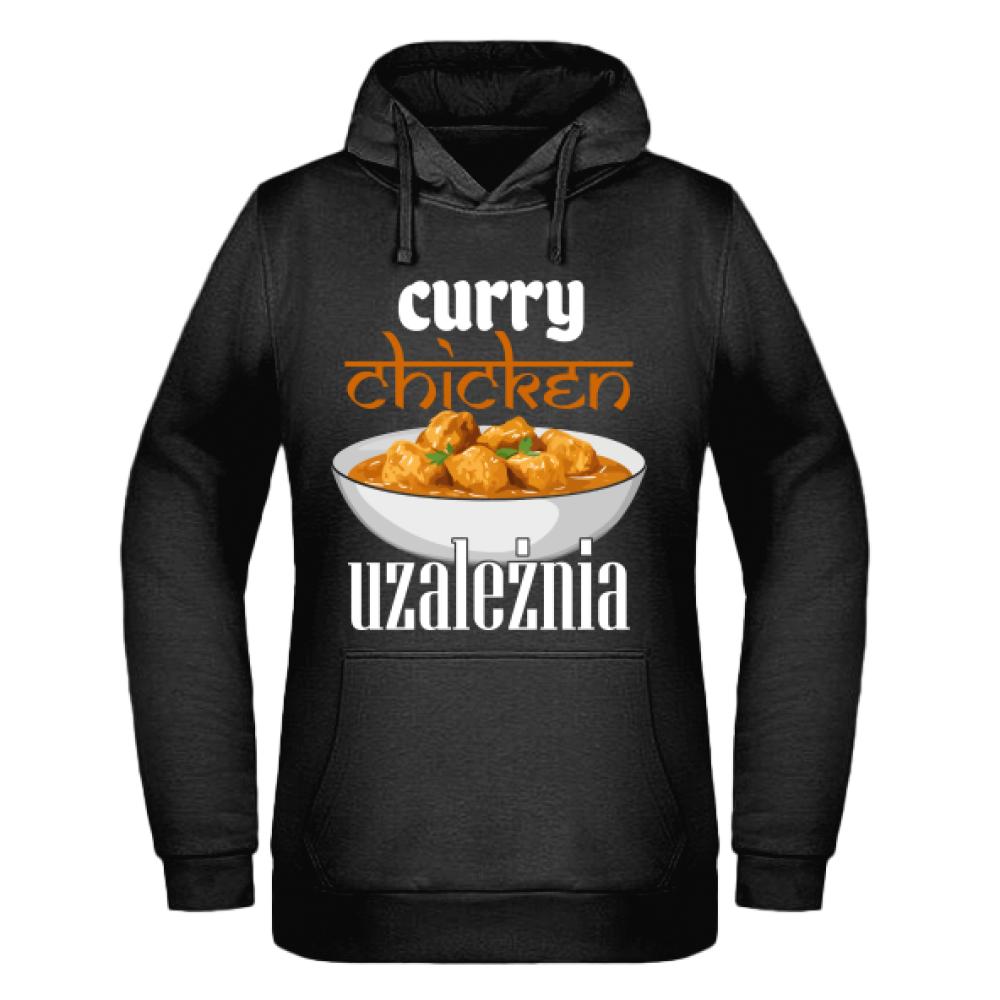 Curry chicken uzależnia bluza damska z kapturem
