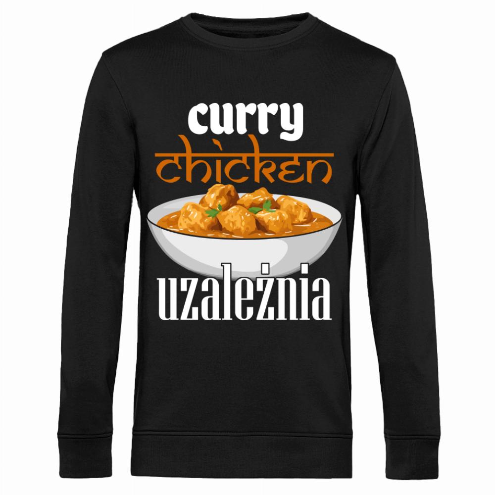 Curry chicken uzależnia bluza męska bez kaptura