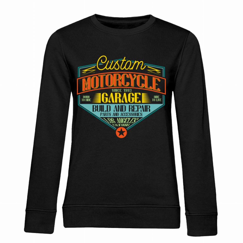 Custom Motorcycle Garage bluza damska bez kaptura