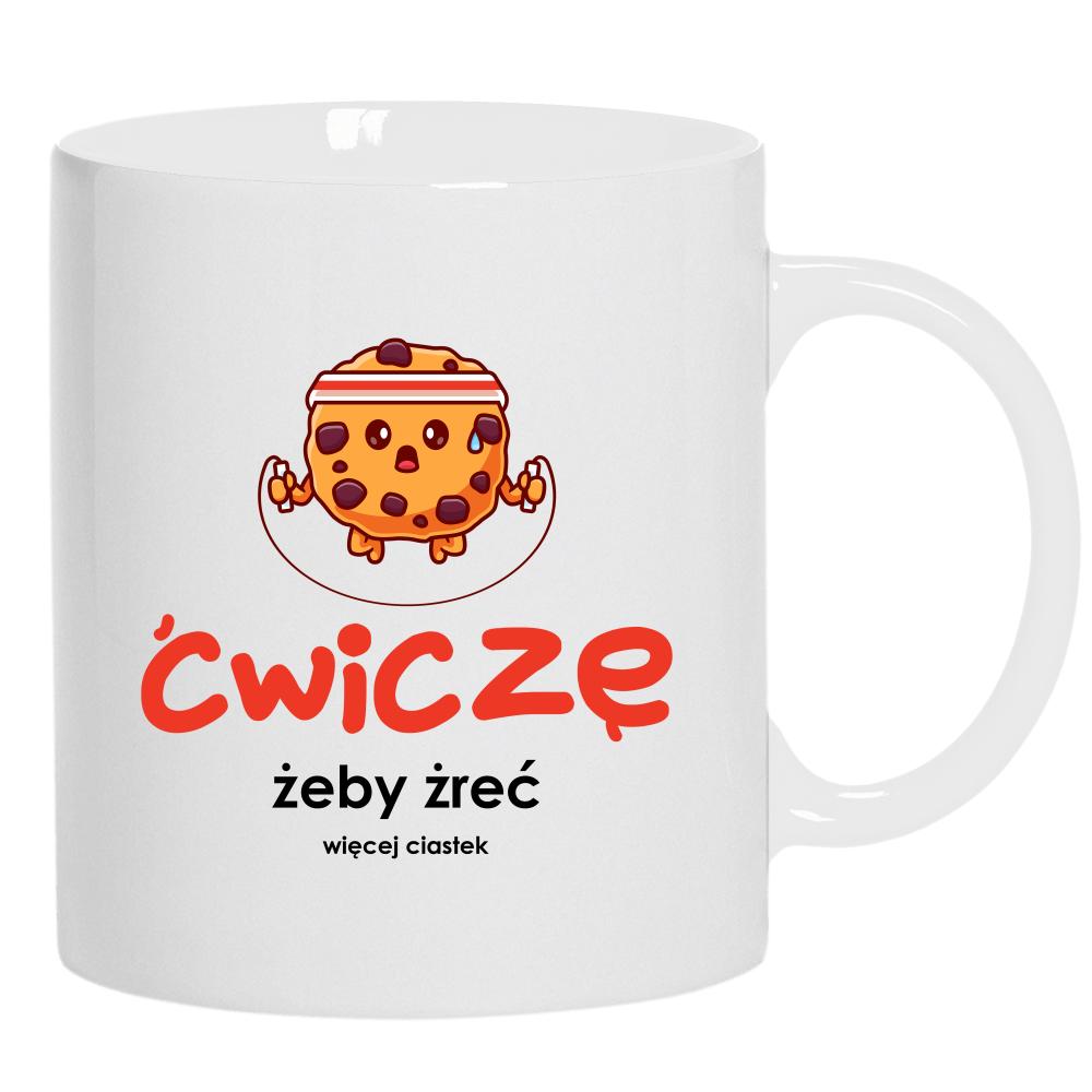 Ćwiczę żaby źreć kubek ucho kolor kolor biały