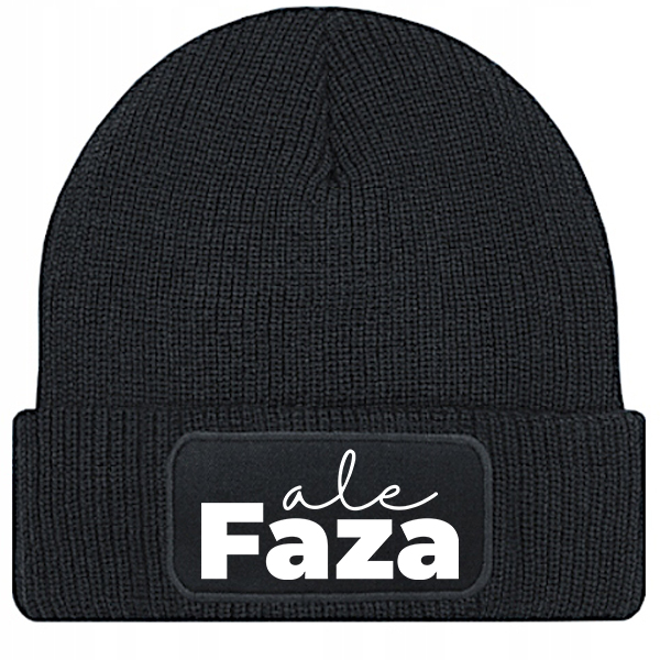 Czapka ALE FAZA czapka zimowa kolor czarny