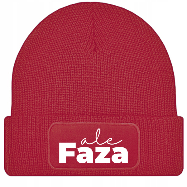 Czapka ALE FAZA czapka zimowa kolor czerwony