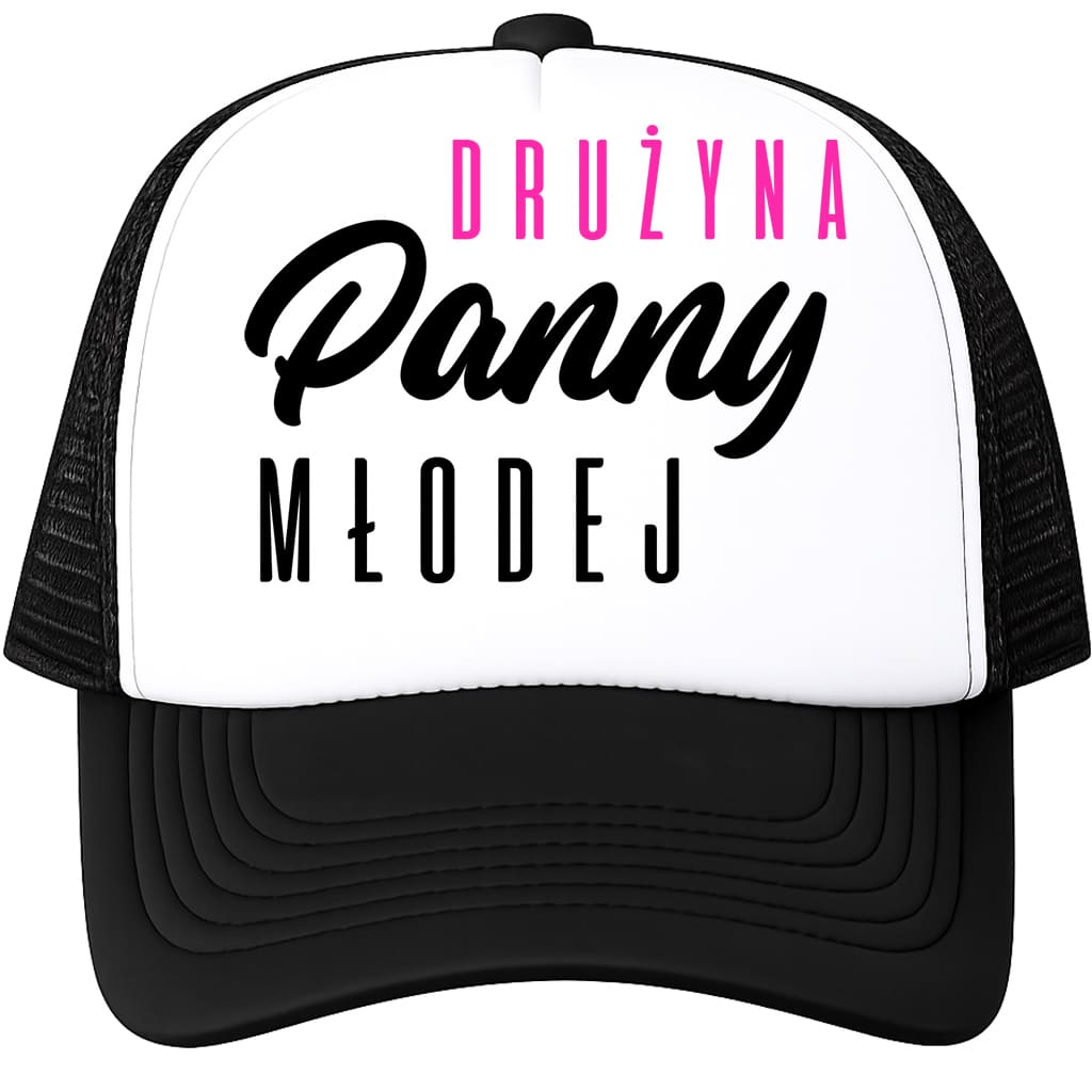 CZAPKA DRUŻYNA PANNY MŁODEJ czapka z daszkiem kolor czarny