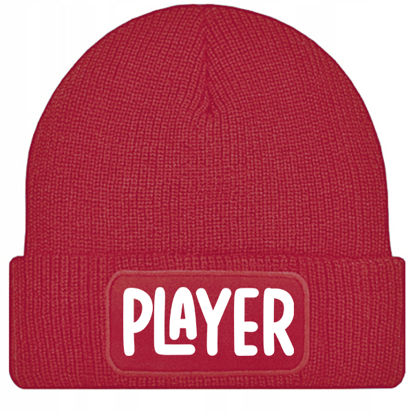 Czapka PLAYER czapka zimowa kolor czerwony