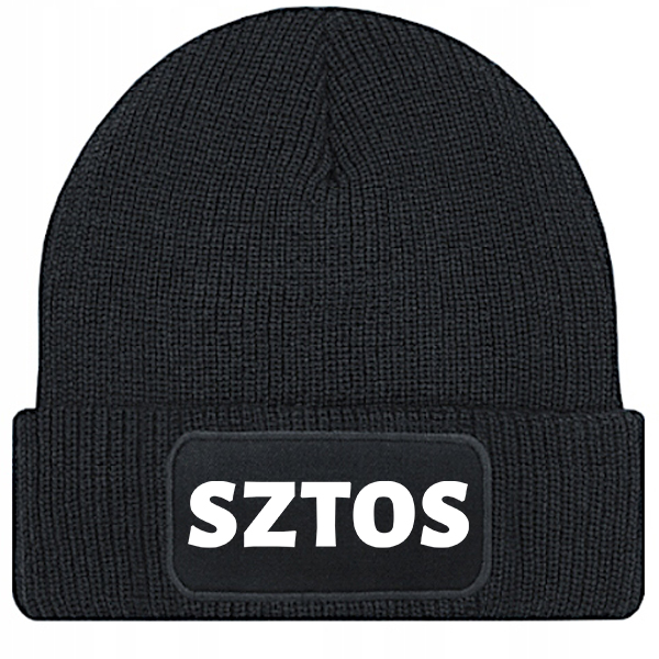 Czapka Sztos czapka zimowa kolor czarny