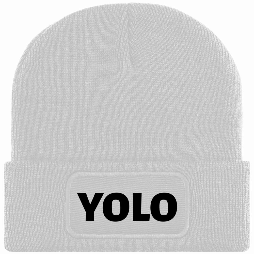 Czapka z napisem YOLO czapka zimowa