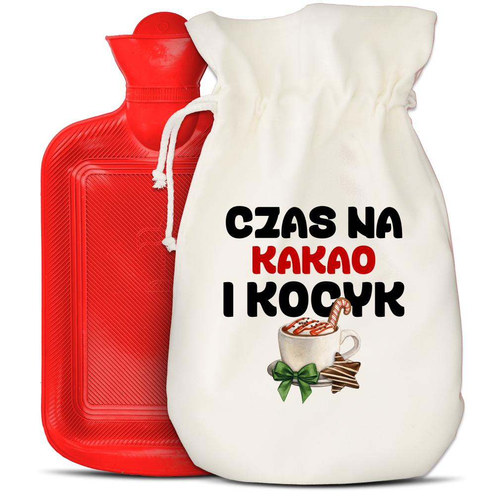 Czas na kakao i kocyk termofor czerwony