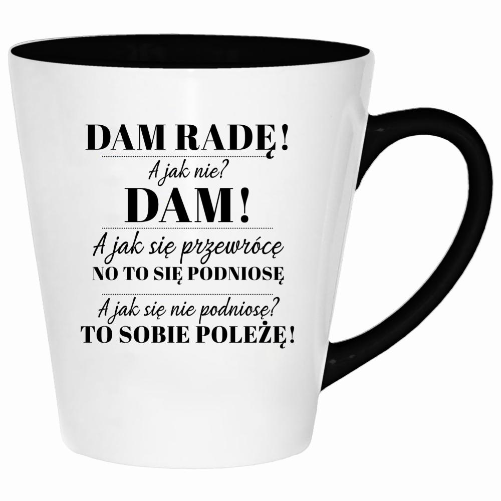 Czasem wystarczy jedno słowo jeden moment kubek latte kolor red