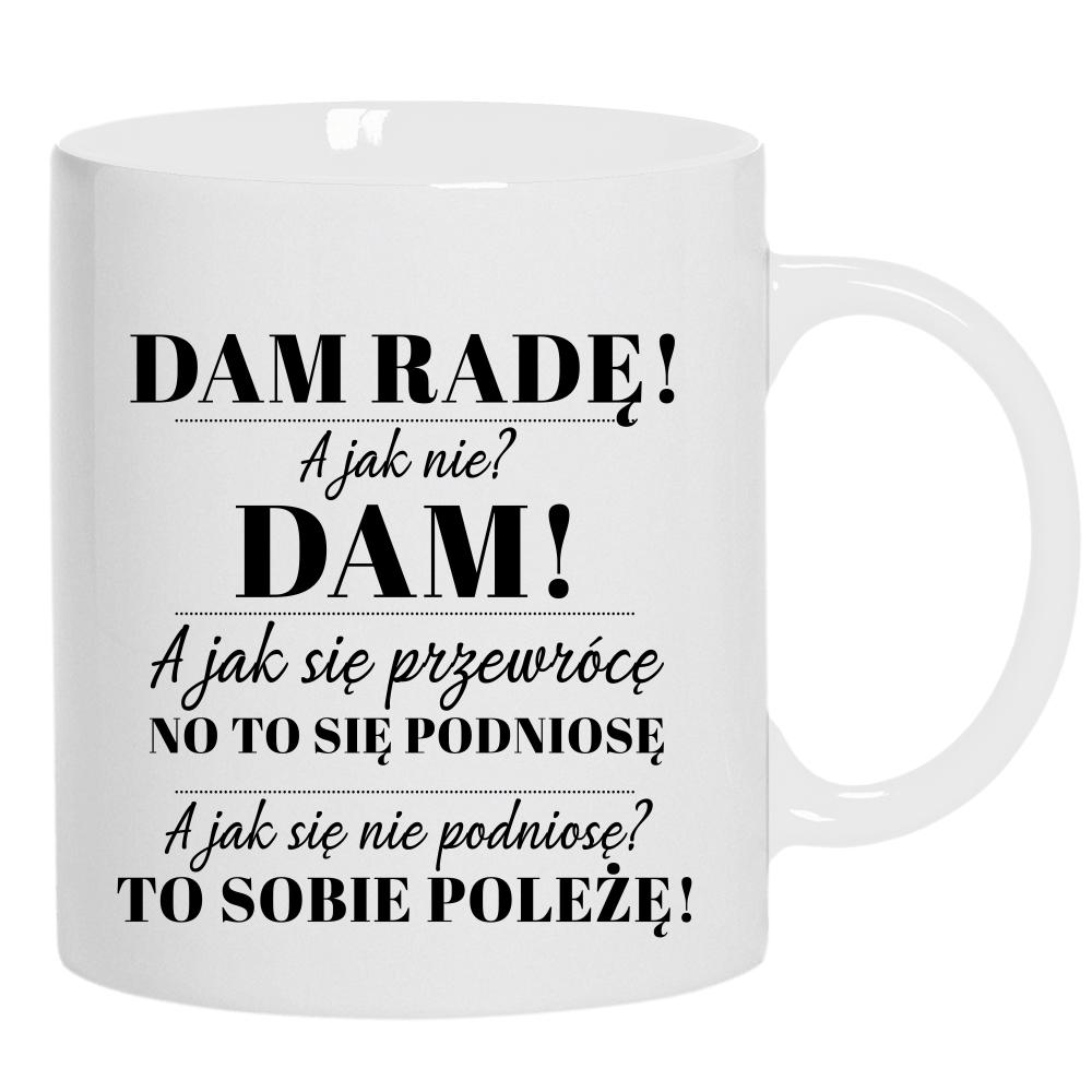 Czasem wystarczy jedno słowo jeden moment kubek ucho kolor kolor biały