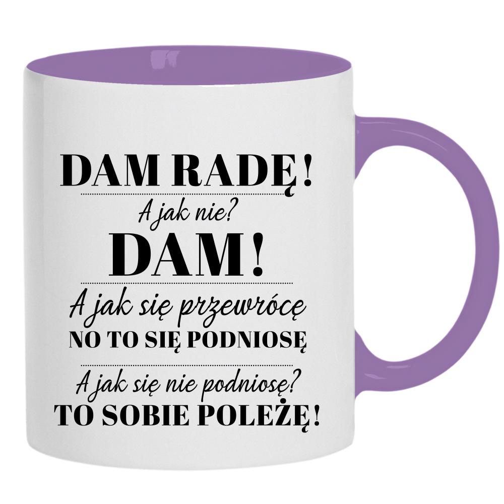 Czasem wystarczy jedno słowo jeden moment kubek ucho kolor kolor jasnofioletowy