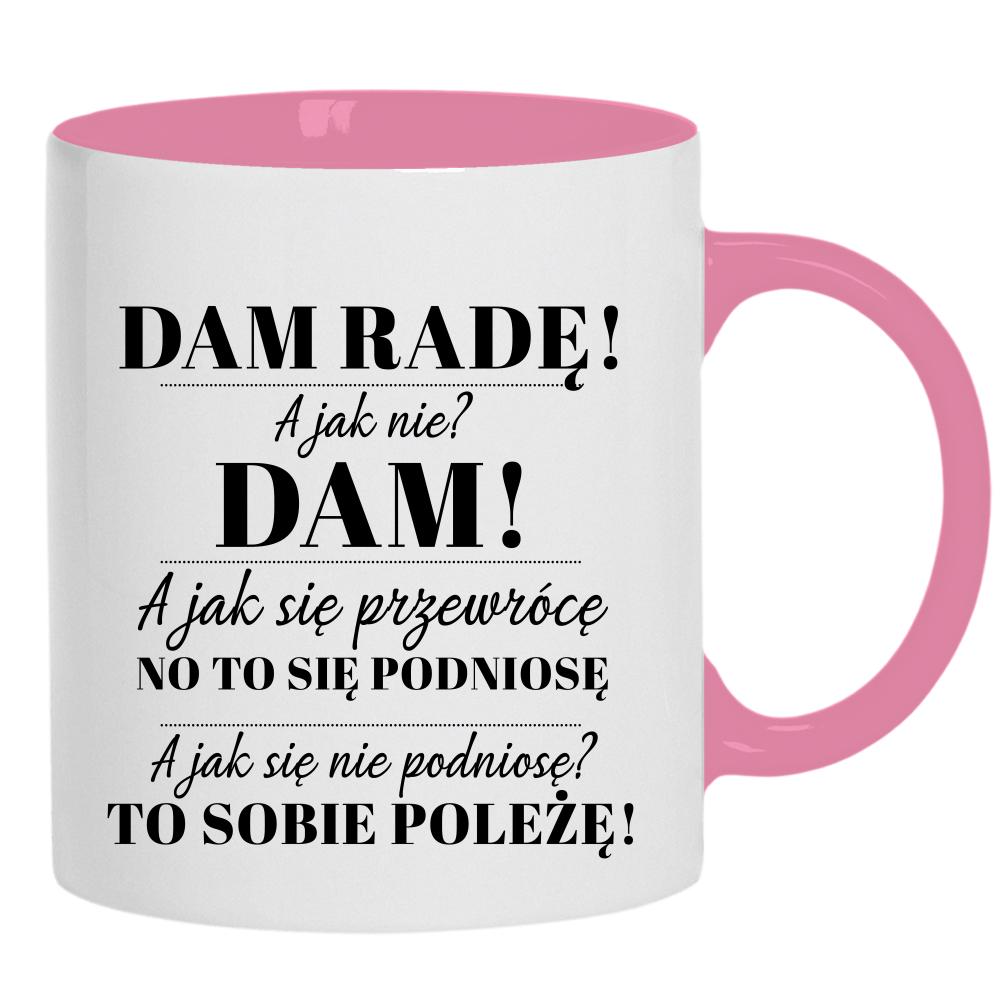 Czasem wystarczy jedno słowo jeden moment kubek ucho kolor kolor różowy